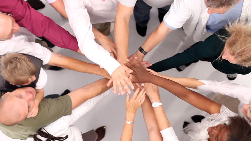 image of people holding hands for a nonprofit networking image